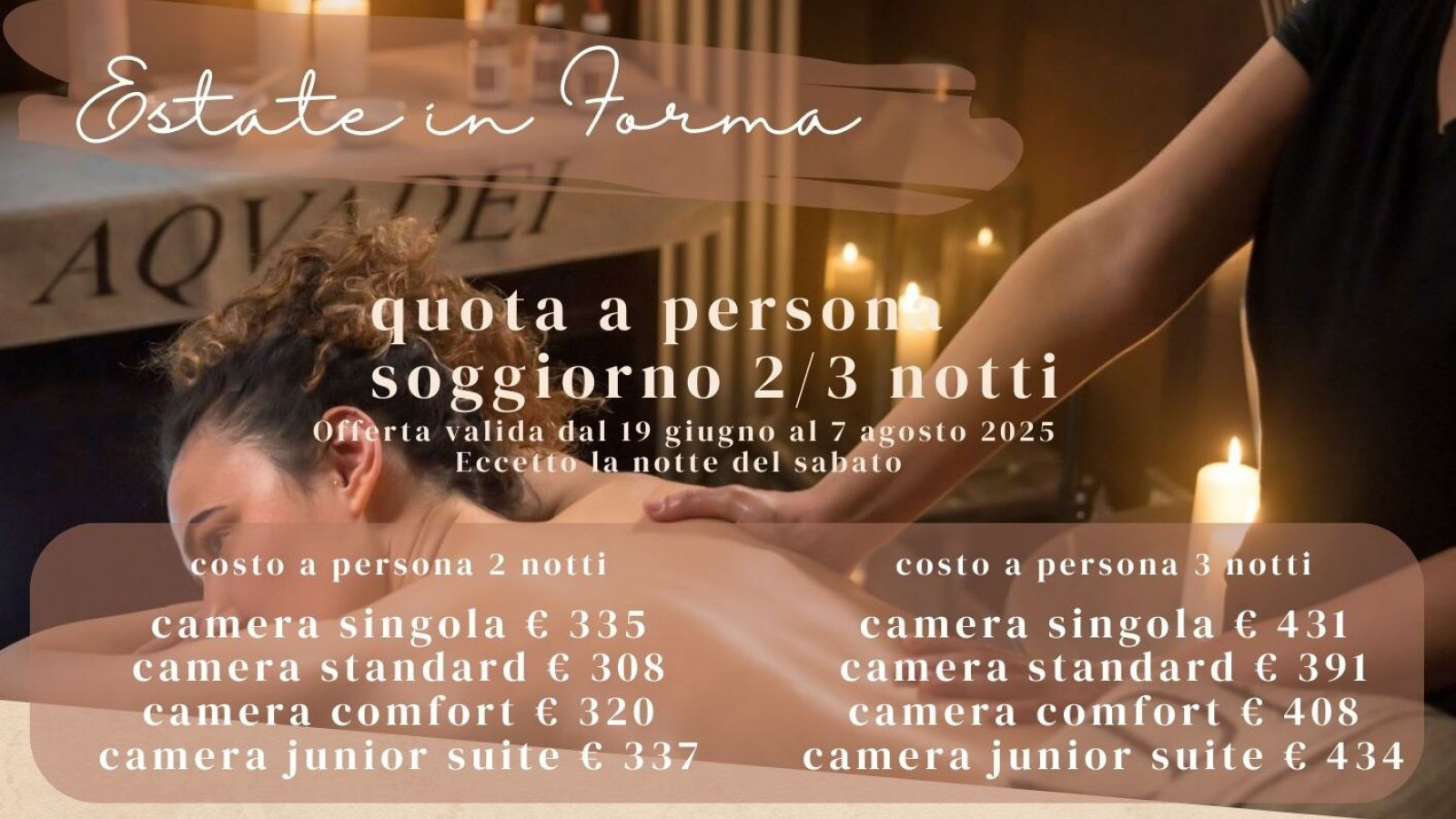 2025 hotel 2 mari estate in forma 2 3 notti IN30