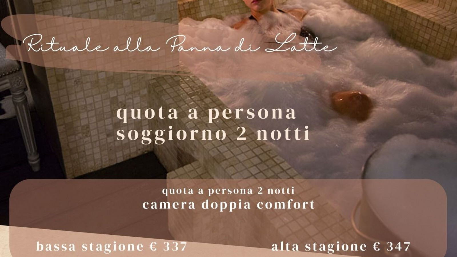 2025 hotel 2 mari rituale alla panna di latte 2 notti IN30